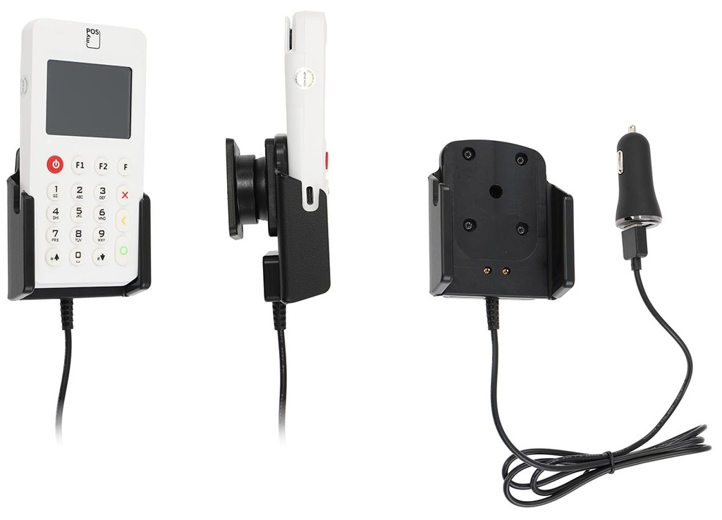 Brodit 721388 Aktiv hållare ciggkontakt myPOS Go 2