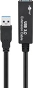 USB 3.0 aktiv USB förlängningskabel, 5 m, svart