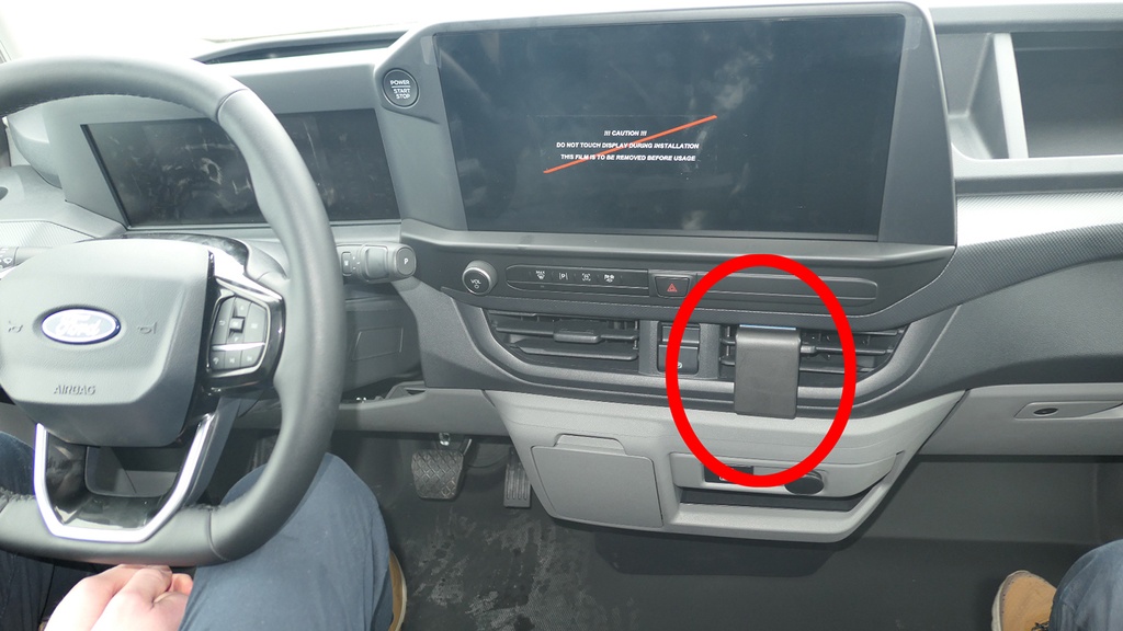 ProClip autokoht kiin kesk Ford Transit Custom 2024-2026