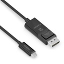 USB-C-male 3.2>DP1.2 USB cable 4K@60 1.0 m black