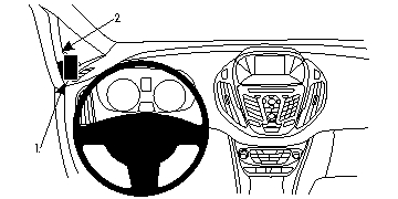 Brodit 804851 ProClip vänsterfäste A-stolpsfäste Ford B-MAX 13-18