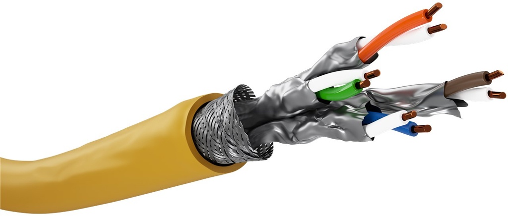 CAT8.1 S/FTP-kaapeli 100 m kela LSZH AWG 22/1 (solid) (CU)