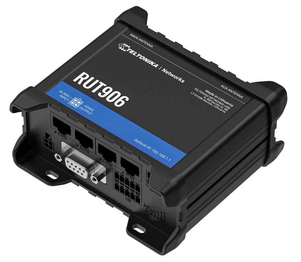 Bulk-packed RUT906 router, order quantity 25 kpl