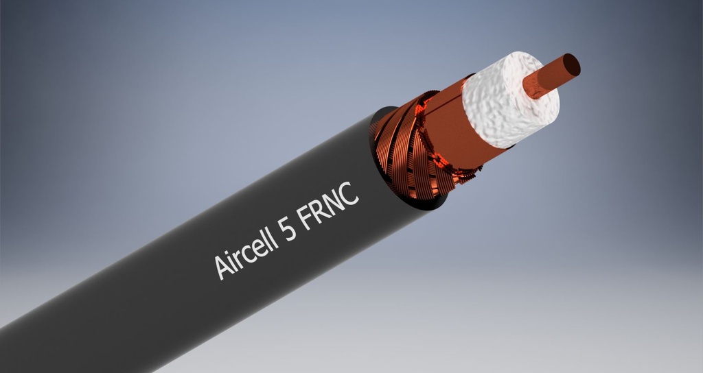 Antennikaap 50 ohm Aircell 5 FRNC HEATEX ø5,0 mm 505 m kela Cca 
