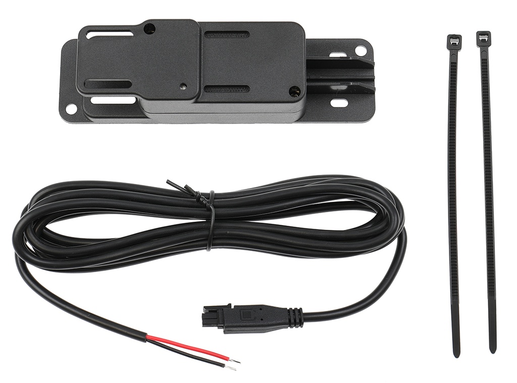 USB-laturi laitetelineelle, USB-A + USB-C, QC 3.0A + 2.4A, 2-napainen Molex, kiinteä asennus – Brodit