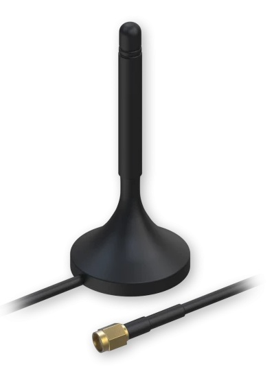 Bluetooth magnetfotsantenn Teltonika, 2400-2500 MHz, 3 dBi, kabel 1,5 m RG174, RP-SMA-hane kontakt