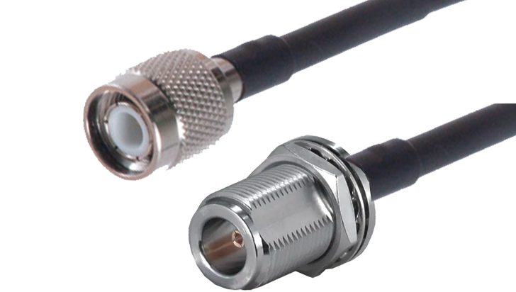 RF-cable HF214 N-female bulkhead/TNC-male