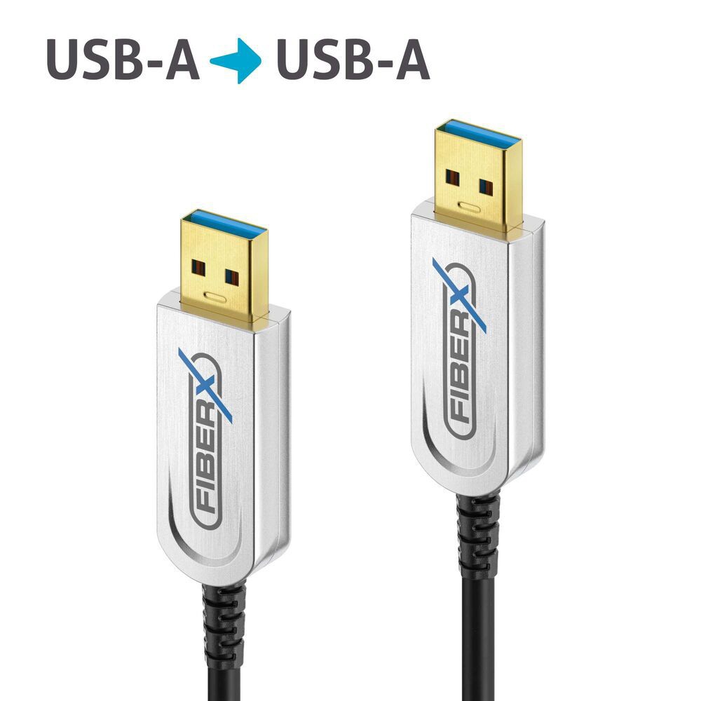 USB 3.2 AOC A-uros/A-uros optinen  