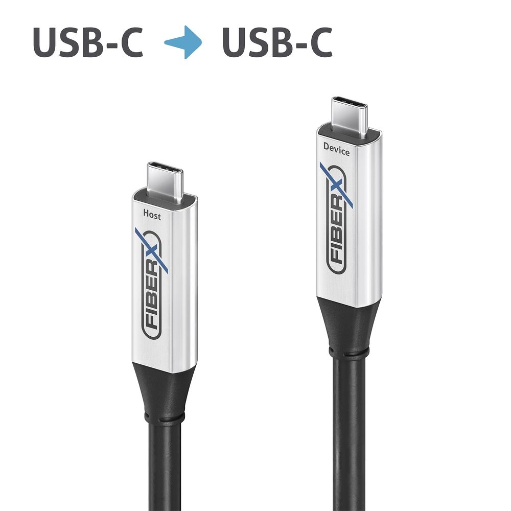 USB-C välijohto AOC 3.2 optinen USB-C-uros USB-C-uros  