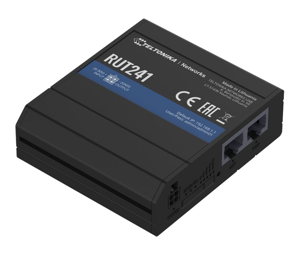 Bulkpackad RUT241 router, beställningsmängd 24 kpl
