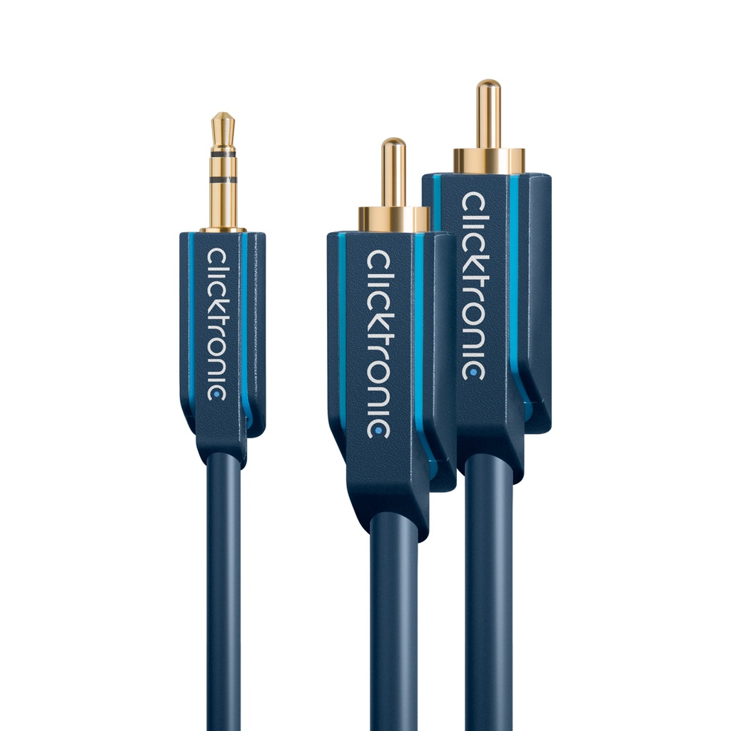 audio cable 3.5-male/2RCA-male Clicktronic