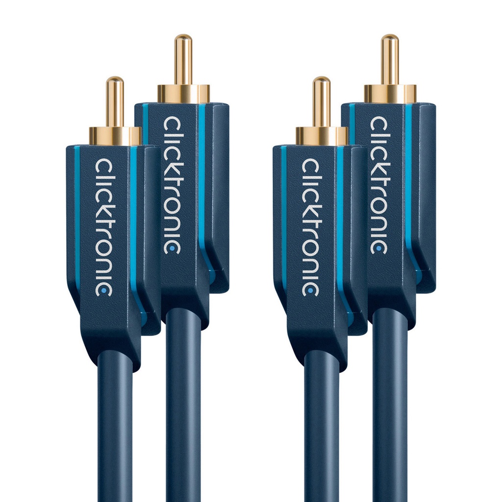 audio cable 2RCA-male/2RCA-male Clicktronic