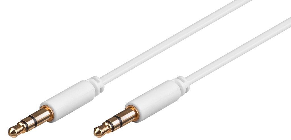 audio cable 3.5-male/3.5-male slim white TK196×bulk