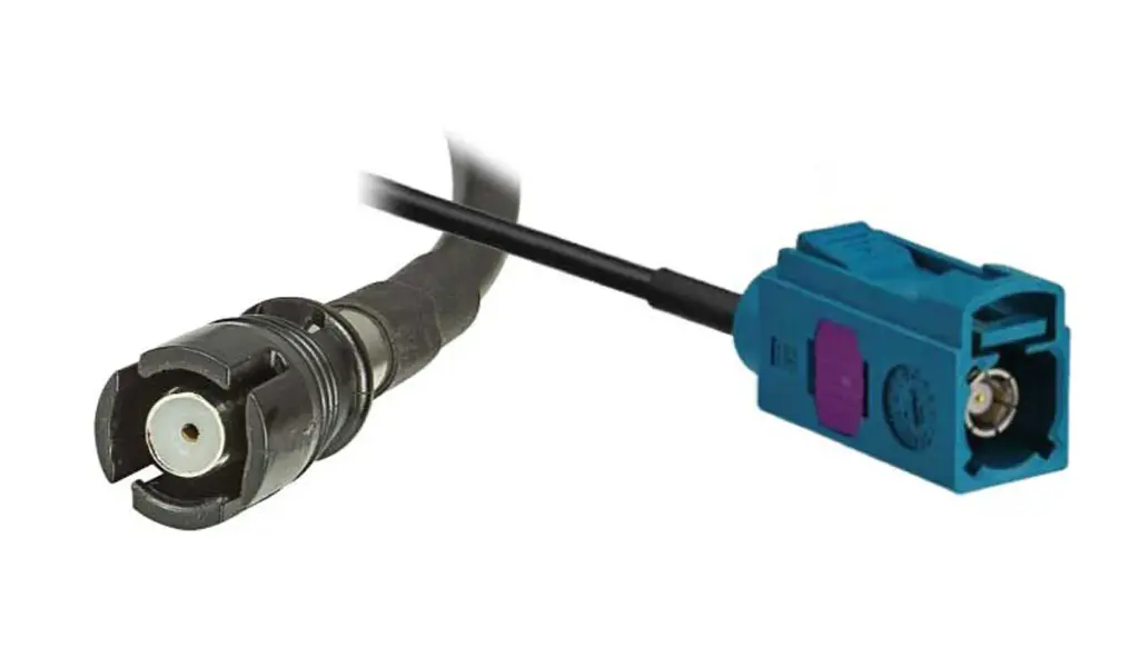 Fakra Z-naaras/HC97-naaras adapterivälijohto 0,2 m  RG58