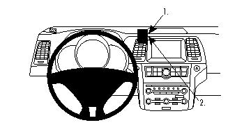 Brodit 854149 ProClip mittfäste Nissan Murano/CrossCabriolet 2009-2014