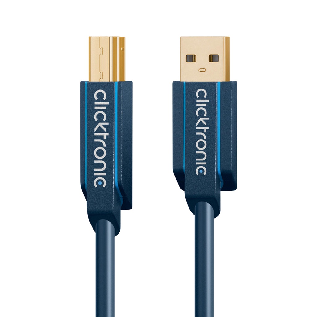 USB-välij A-uros/B-uros Clicktronic 3.0
