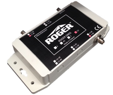 Roger GPS/GNSS-fördelare, IP67, 1-till-2, 4 dB dämpning, TNC-honkontakter