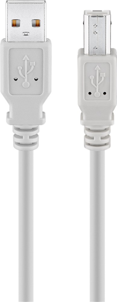 USB A-uros/B-uros Harmaa 2.0 TK12