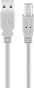 USB-välij A-uros/B-uros 1,8m Harmaa 2.0 IP TK12