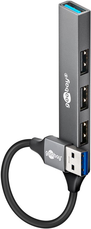 USB-hubi 4 porttia USB 3.2 slim
