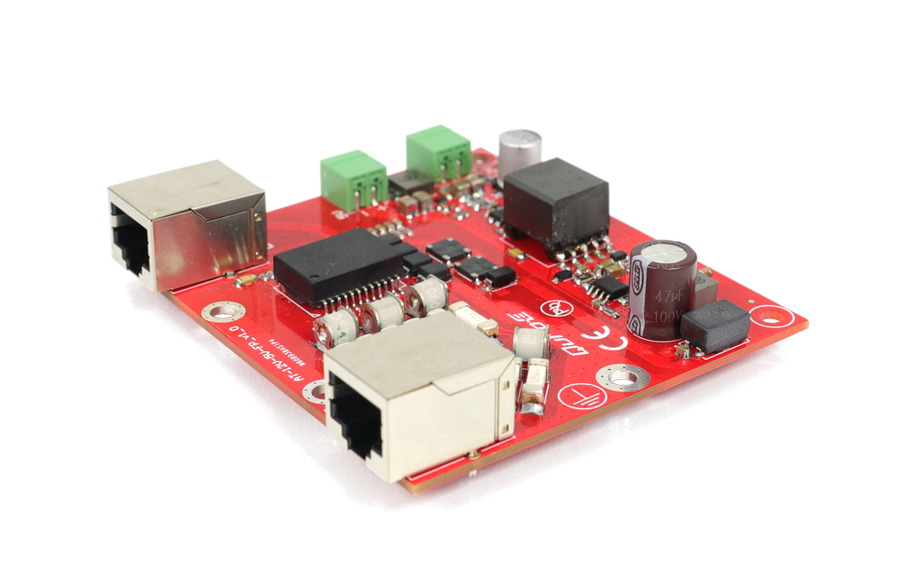 Aktiivinen jakaja, täysi PoE ja tietosuoja. IEEE802.3at:n mukainen.