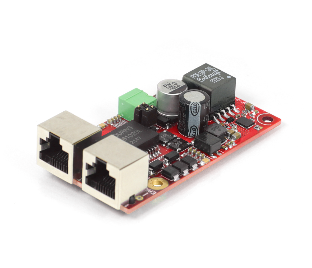 PoE muunnin/jako aktiivi -> passiivi 802.3af/at -> 24 VDC 13 W
