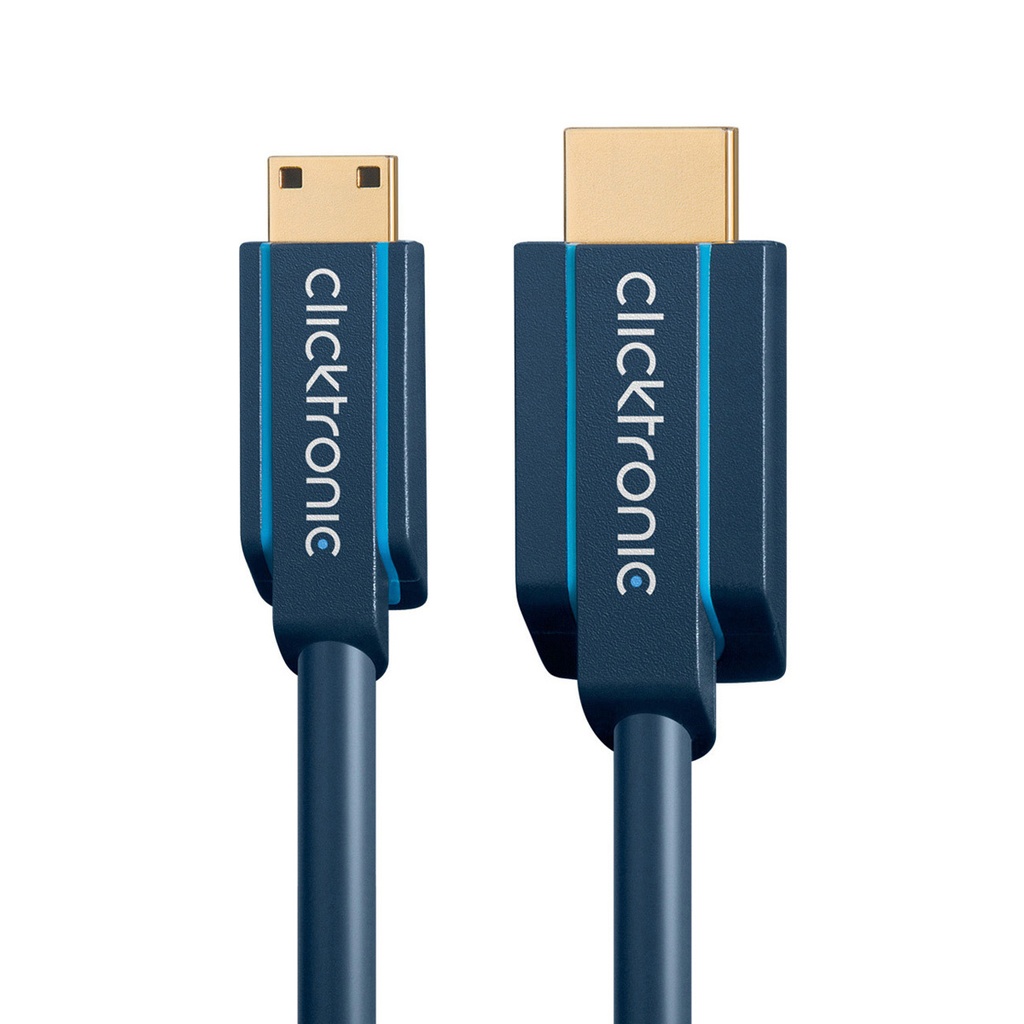 HDMI/HDMI-mini-välijohto HighSpeed w/ Eth Clicktronic Cas