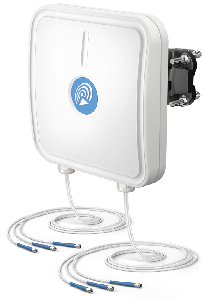 QuSector WiFi6e suunta/sektori antenni 6x6 MiMo 2.4GHz ja 5-7.1 GHz taajuudet RP SMA-uros liitin