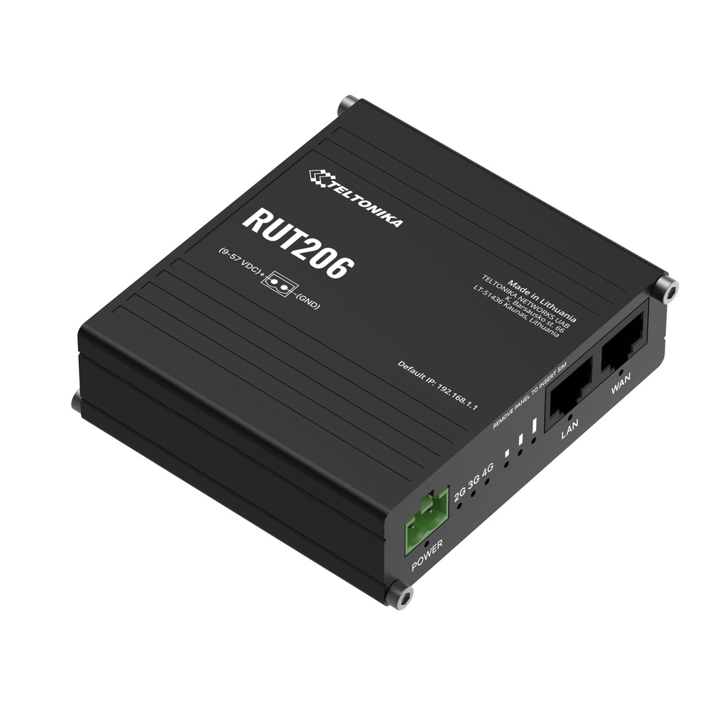 4G-router RS232/RS485 WiFi4 2×Ethernet Cat 4