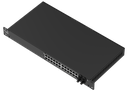 24 porttinen POE+ kytkin, 30W/portti, 4 kpl SFP porttia