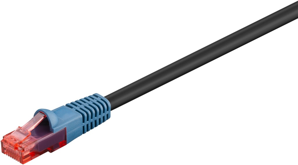 CAT6 U/UTP ulkokäyttöön musta CCA PE 