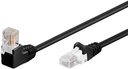 CAT5e-välij 1x 90° kulma U/UTP musta,  CCA bulk UK4503MUA 