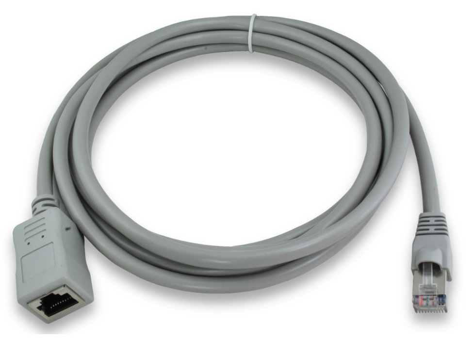 RJ50 uros/naaras välijohto harmaa AWG26