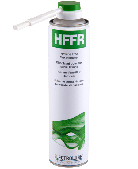 Electrolube HFFR – Hexane-Free Flux Remover with Brush, 400 ml aerosol
