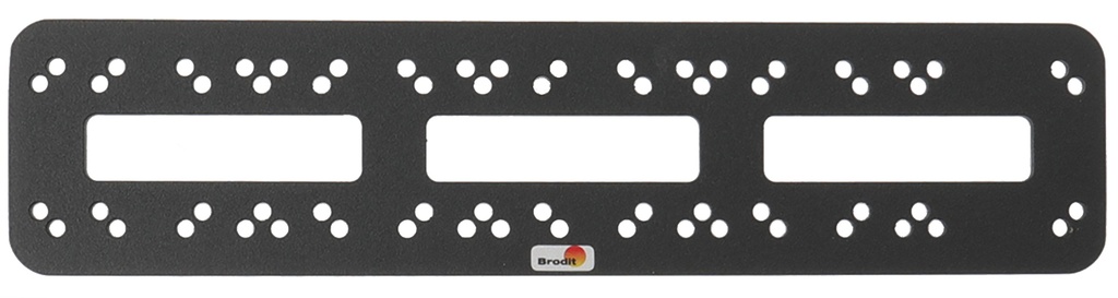Mounting plate, 260 × 60 mm – Brodit