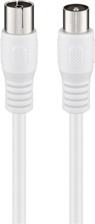 IEC-male/IEC-female triple-shielded >90 dB antenna cable