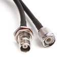 TNC-female panel-mount/TNC-male FF195 RF cable