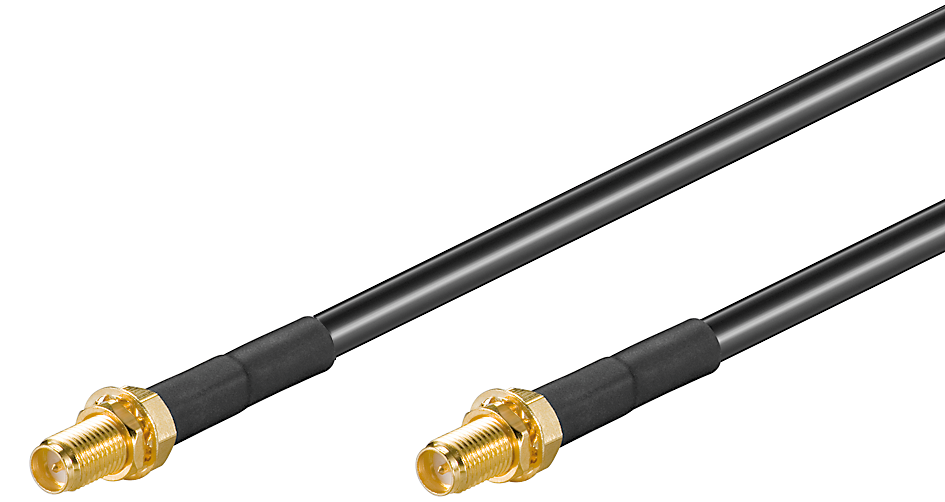 RF-välijohto 1,5m SMA-naaras/SMA-naaras HF214 (kopio)