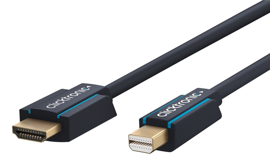 MiniDP/HDMI-välijohto Clicktronic 