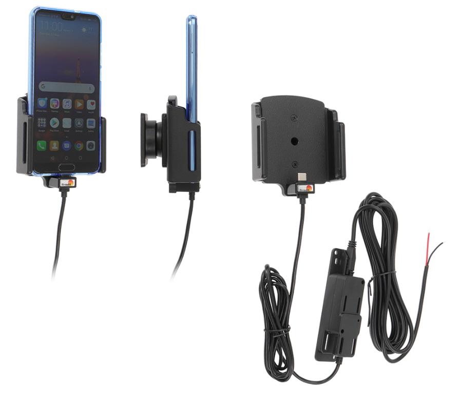 Aktiivinenpidike kiinteä asasennus säädettävä USB-C lev 70-83 mm paks 2-10 mm A ja C USB