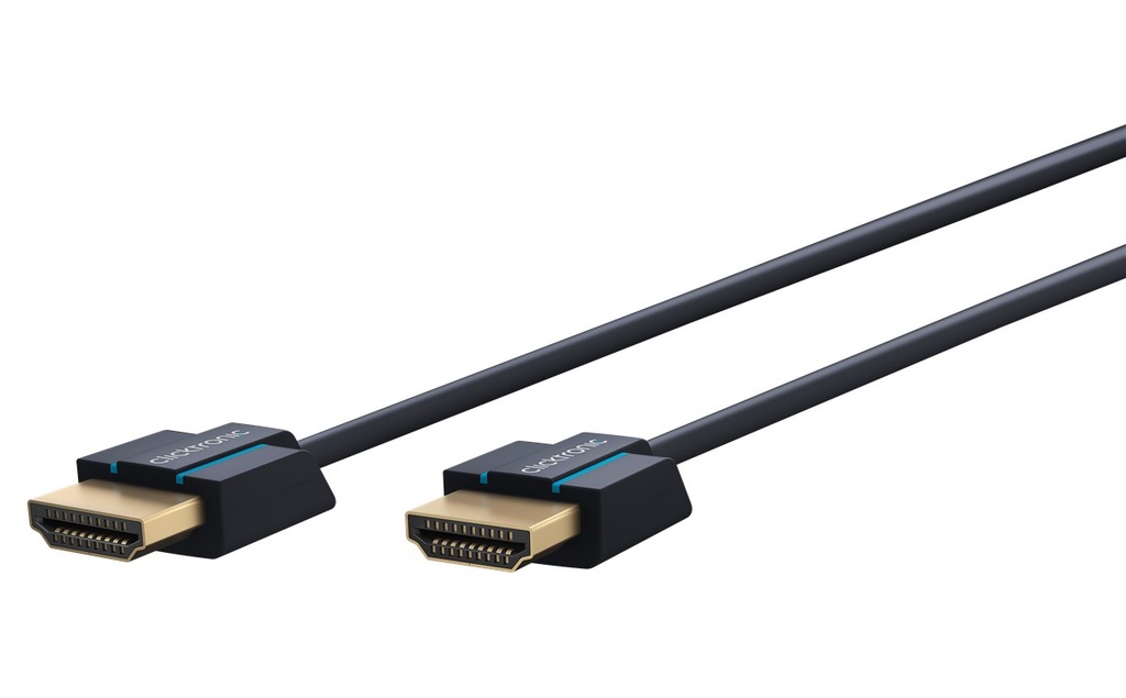 HDMI-välijohto  4K60 ohut ja pieni pistoke Clicktroni