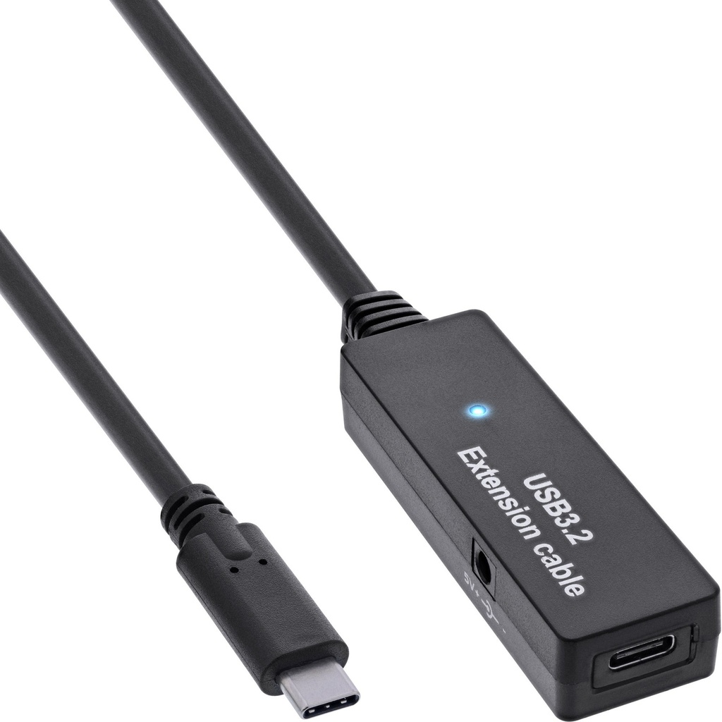 USB-C-hane/USB-C-hona aktiv USB-kabel USB3.2