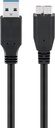 USB-välij A-uros/B-micro USB 3.0 