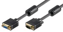 VGA-välijohto uros/naaras 75ohm coaxial IP TK52 