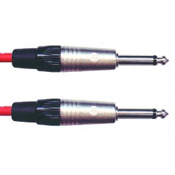 6.3 mm-male/6.3 mm-male mono black metal