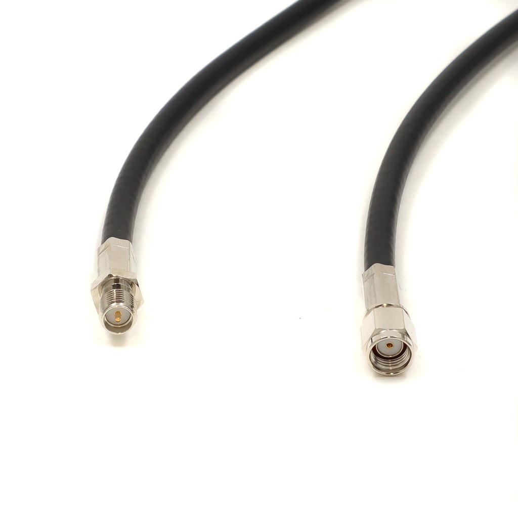 RF-välijohto 4m RP SMA-naaras/ RP SMA-uros HF214 