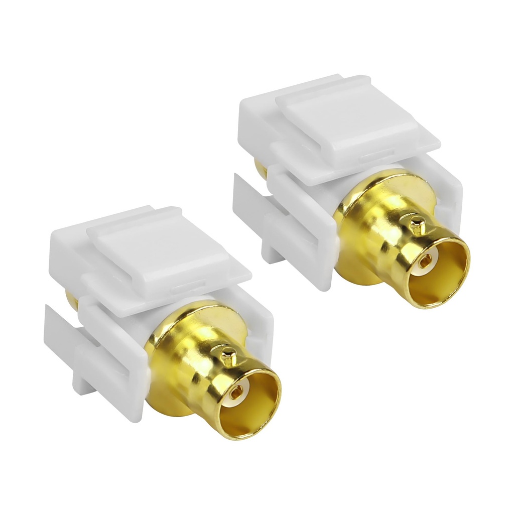 BNC-naaras/BNC-naaras läpivienti Keystone-moduuli