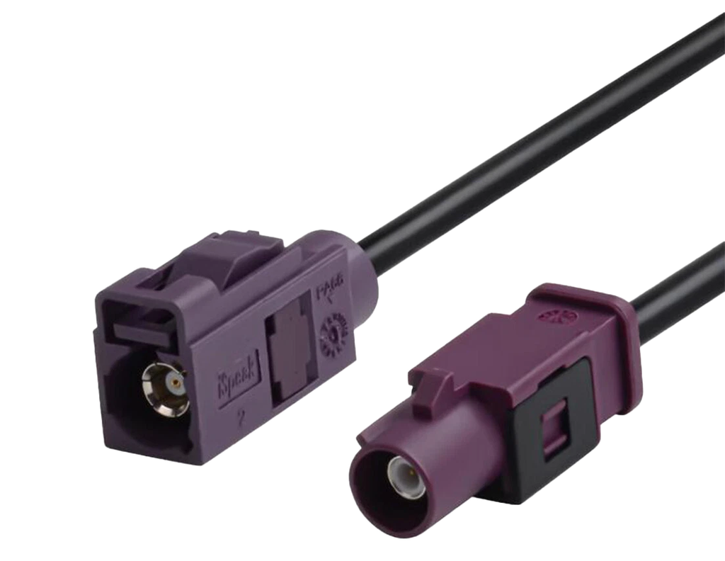 Fakra D-hane/Fakra D-hona 4 m HF195 RF-kabel
