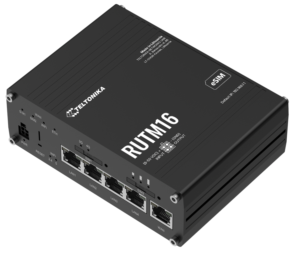 4G-reititin Global version WiFi5 4xEthernet 2xSIM GPS CAT6