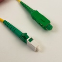 fiberoptisk patchkabel SM LC-APC/SC-A simplex Fibrain gold G657A1 LS0H